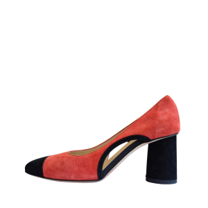 43 CORAL & BLACK ELEGANCE salonke