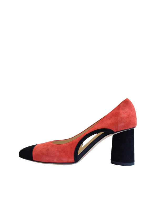CORAL & BLACK ELEGANCE salonke