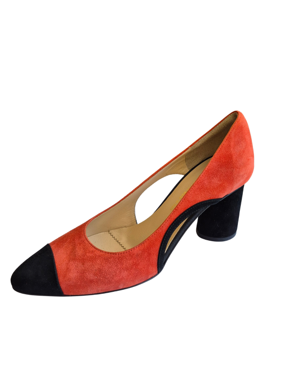 CORAL & BLACK ELEGANCE salonke