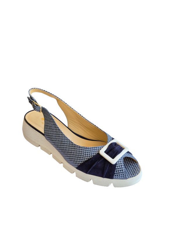 81 NAVY GRID sandale